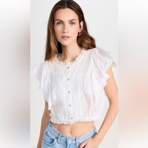 LoveShackFancy Nora Top - worn once!